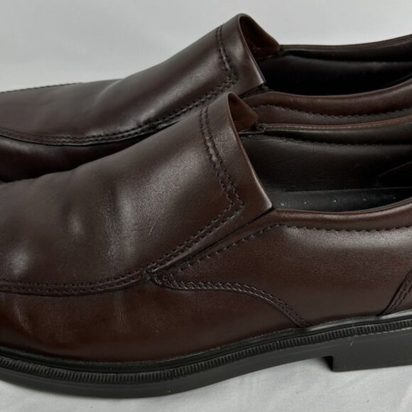 SAS Diplomat Dark Brown Leather Slip On Loafers Shoes Mens 12 M Comfort USA - Picture 3 of 6